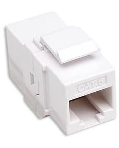 RJ45 Female to Female UTP CAT.6 Keystone Coupler, White - 25 Pack