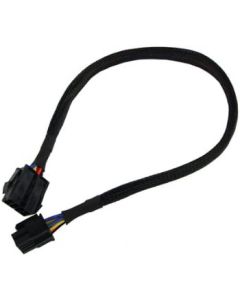 Phobya Extension Cable, 8-Pin ATX PSU or EPS12V, 45cm, Sleeved, Black
