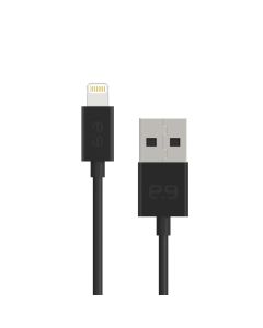 PureGear USB-A to Lightning Cable Cord, MFi Certified Lightning to USB A Cable Power Fast Charging for Apple iPhone 13 12 11 Pro Max XS XR X 8 7 Plus 6S SE, iPad, Black,10Ft with Lifetime Replacement