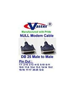 NULL MODEM Cable, NULL Modem Laplink Paralle Cable (DB25 Male to Male) 18 Ft