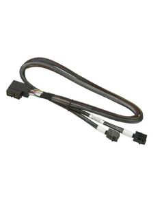 Supermicro SAS Internal Cable - 4 x Mini SAS HD (SFF-8643) (M) Right-Angled to 4 x Mini SAS HD (SFF-8643) (M) Straight - 2 ft