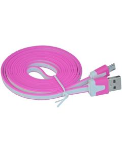 iShoppingdeals - for Double Power DOPO EM63 7-INCH Tablet USB Data Sync Charging Transfer Cable Cord 6 Feet, Pink/White