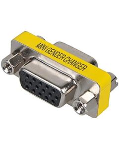 axGear VGA SVGA 15 Pin Female to Female F/F Mini Gender Changer Adapter Connector