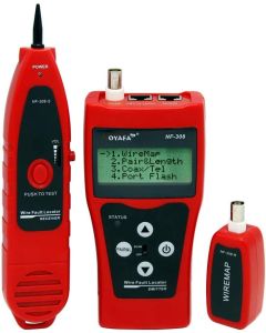 Toptekits Multipurpose Network Ethernet LAN Phone Cable Tester Scanner RJ45 RJ11 Cat-5 NF-308