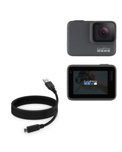 BoxWave Cable Compatible with GoPro Hero 7 Silver - DirectSync - USB 3.0 A to USB 3.1 Type C, USB C Charge and Sync Cable for GoPro Hero 7 Silver - 6ft - Black