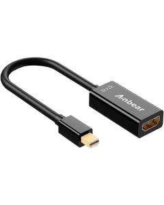 Anbear Mini Display Port to HDMI 4K@30HZ, Gold Plated Mini Displayport(Thunderbolt Port) to HDMI Converter Adapter 4Kx2K for Mac BookMac Book air, iMac, and More with MDP