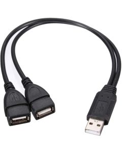 ANRANK USB2002AK USB 2.0 A Male to Dual Data USB 2.0 A Female + Power Cable USB 2.0 A Female Extension Cable