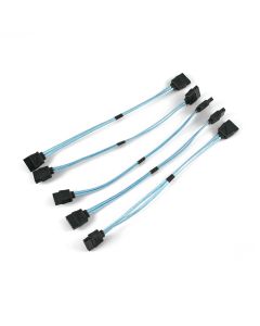 MITXPC 5 Pieces of 8" inches (20cm) Ultra Thin Straight to Straight SATA Cable