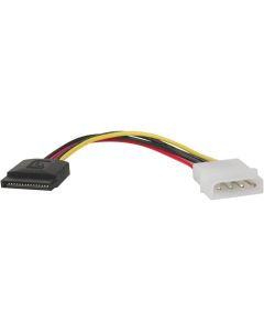 Tripp Lite Serial ATA (SATA) Power Cable (4Pin Molex to 15pin) 6-in.(P944-06I)