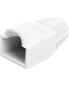 Cmple 50-Pack RJ45 Strain Relief Boots, RJ45 Boots for Cat6, Cat5e Ethernet RJ45 LAN Cable Connector Boots Cover - 50 PCS, White