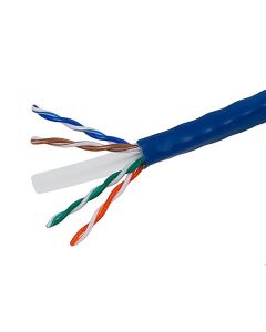 Monoprice Cat6 Ethernet Bulk Cable - 250 Feet - Blue | Network Internet Cord - Stranded, 550Mhz, UTP, CM, Pure Bare Copper Wire, 24AWG