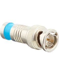 Platinum Tools 18035 BNC RG6Q Compression, Nickel Plated, 25-Pack