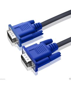 CableVantage HD15 15Pin VGA Male to Male VGA Cable for TV Computer Monitor Blue for TV Computer Monitor Extension Cable Gold Plated DB15 VGA Male to Male Monitor Cable Blue (3FT)