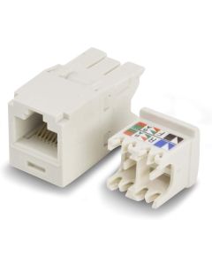 Panduit Mini-Com TX6 Plus Giga-Channel Cat6 Jack, Off-White, Box of 50 CJ688TGIW