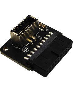 COMeap USB 3.0 (3.1 Gen 2) Internal IDC 19 Pin Motherboard Header to Type-E A-Key USB 3.1 20 Pin Type C Front Panel Header Mount Adapter (Standard Type)