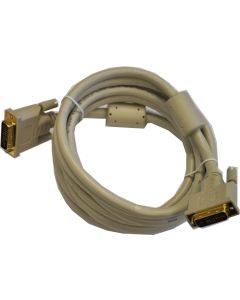 DVI-D Male to Male Dual Link Biege Color Cable 10ft