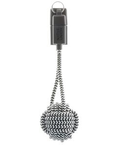 Native Union Key Cable [Apple MFi Certified] for Apple Lightning Devices - Lightning to USB Charging Cable and Keychain (Zebra)