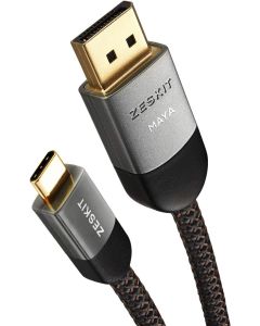 Zeskit Maya Series USB-C to DP Cable 6ft DP 1.4 8K60 4K120 1080P240