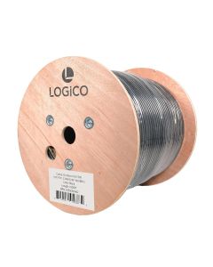 LOGICO Cat6e FTP 1000FT Network Cable Outdoor Direct Burial 23AWG Pure Copper